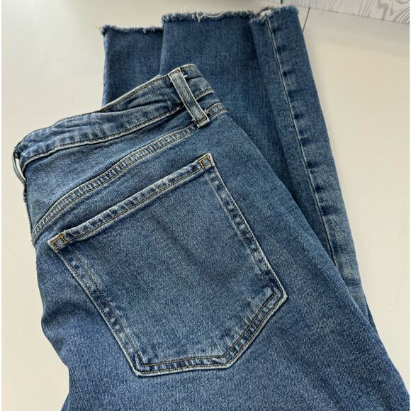 Old Navy High Rise O.G. Loose Jeans Cropped Women's 14 Blue Secret Pockets - Picture 3 of 7
